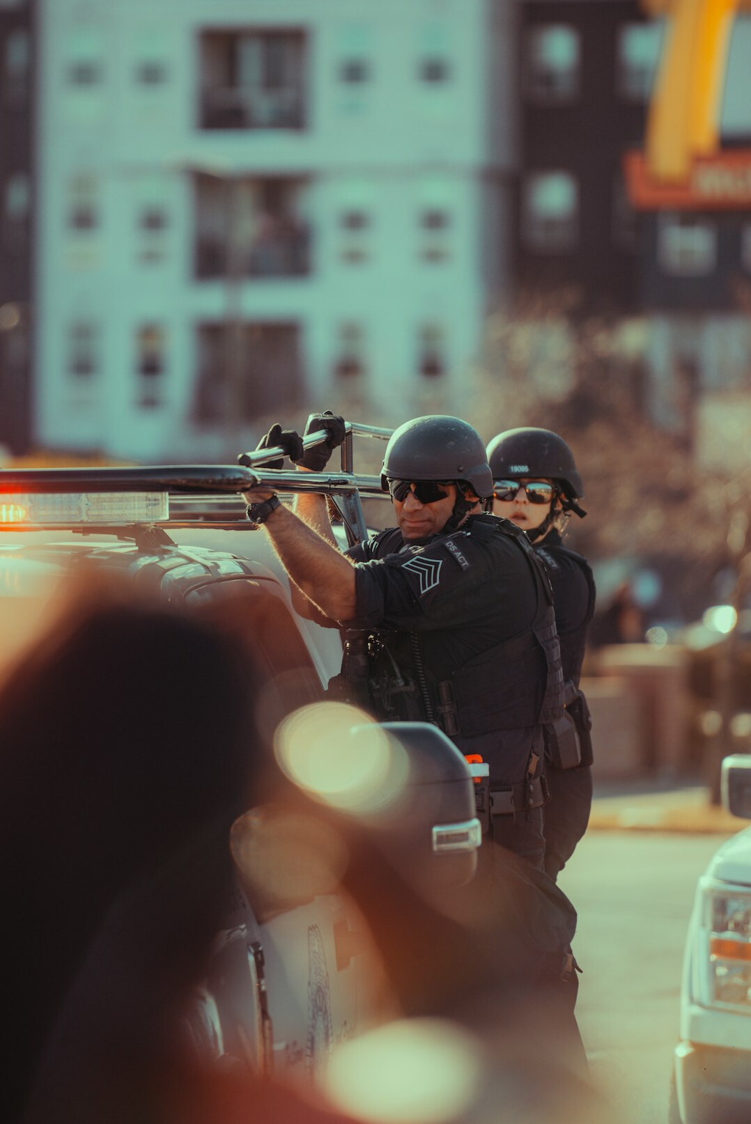 police collecting evidence