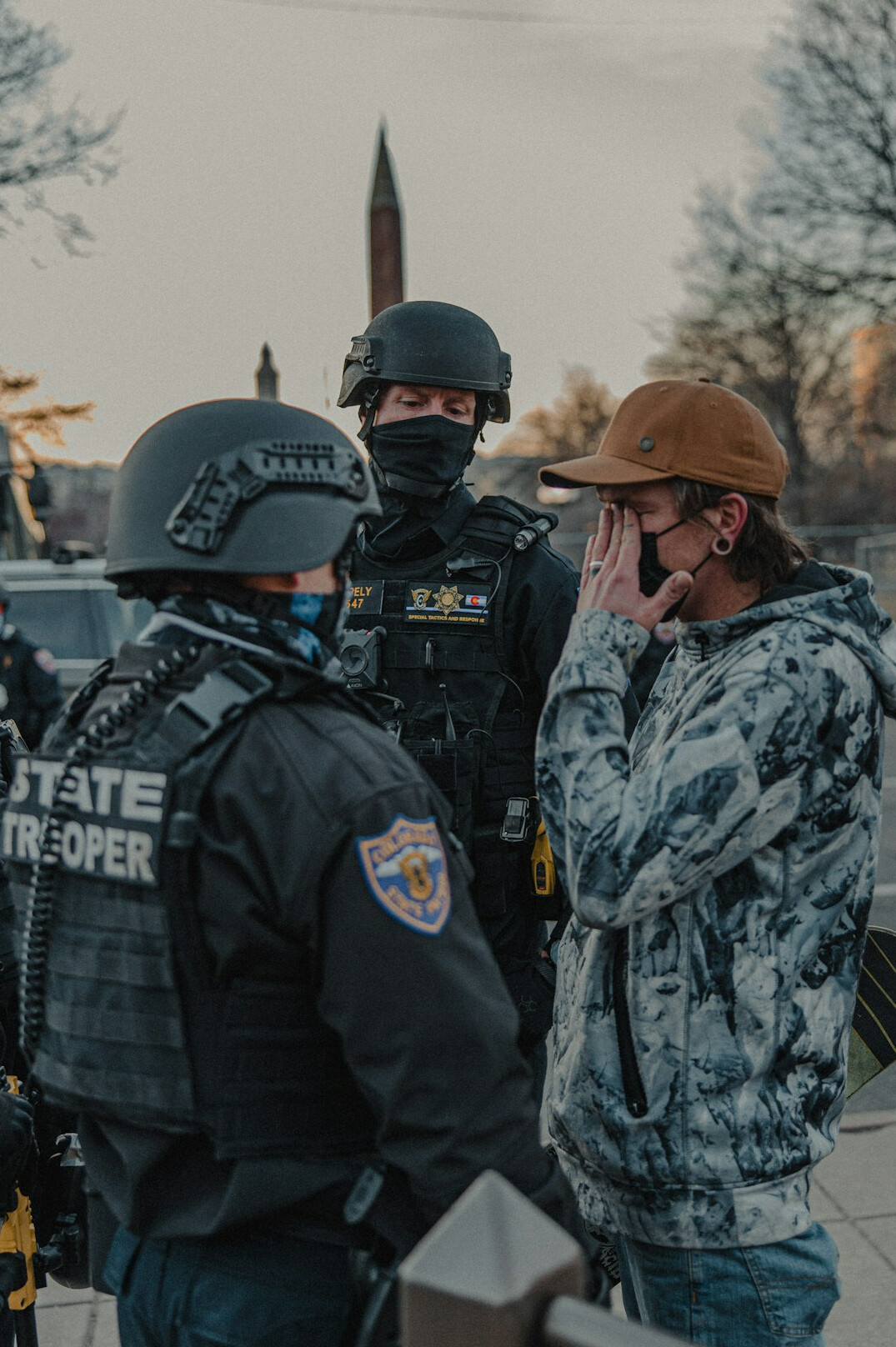 witness speaking to police