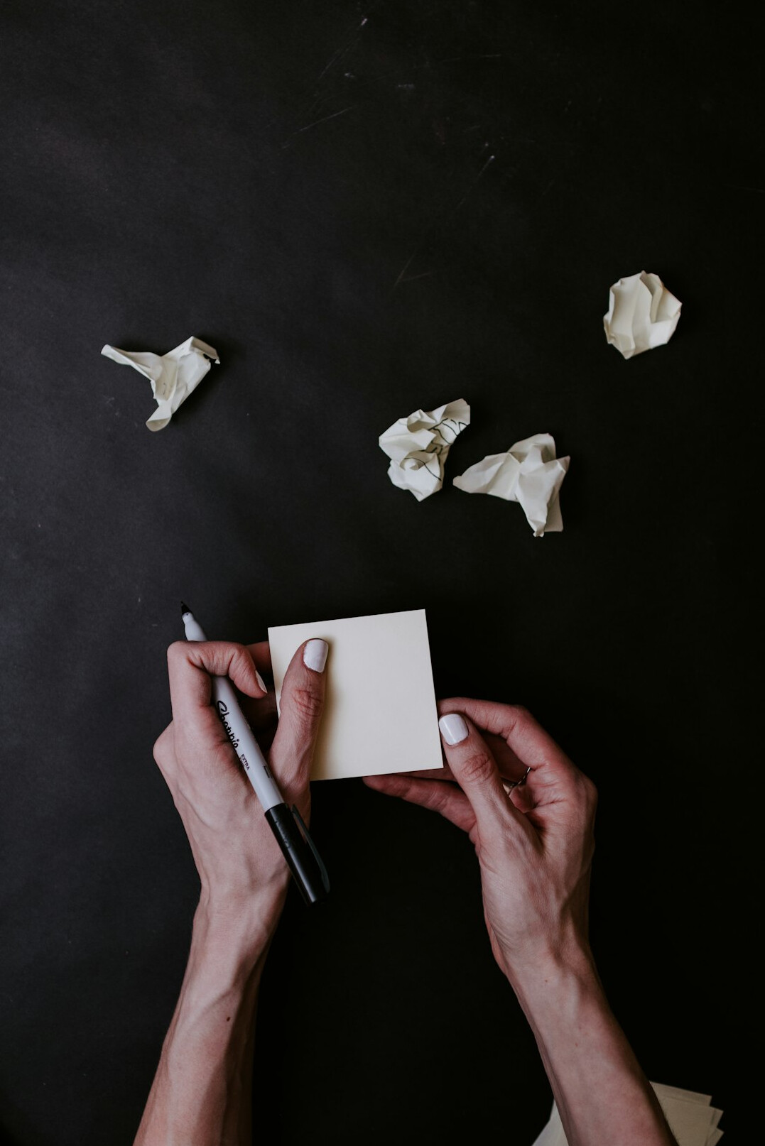 person writing notes